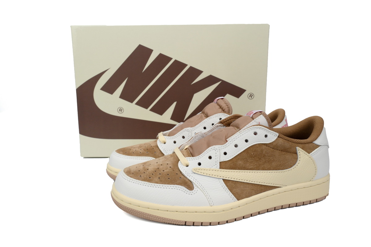  Perfectkicks  Travis Scott x Air Jordan 1 Low OG SP Sail Shy Pink, DM7866-106