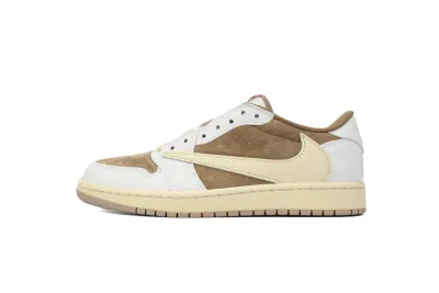 PKGoden  Travis Scott x Air Jordan 1 Low OG SP Sail Shy Pink, DM7866-106 01