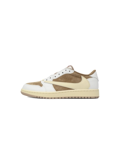 PKGoden  Travis Scott x Air Jordan 1 Low OG SP Sail Shy Pink, DM7866-106 01