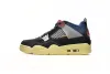 Free Shipping:PKGoden Jordan 4 Retro Union Off Noir, DC9533-001