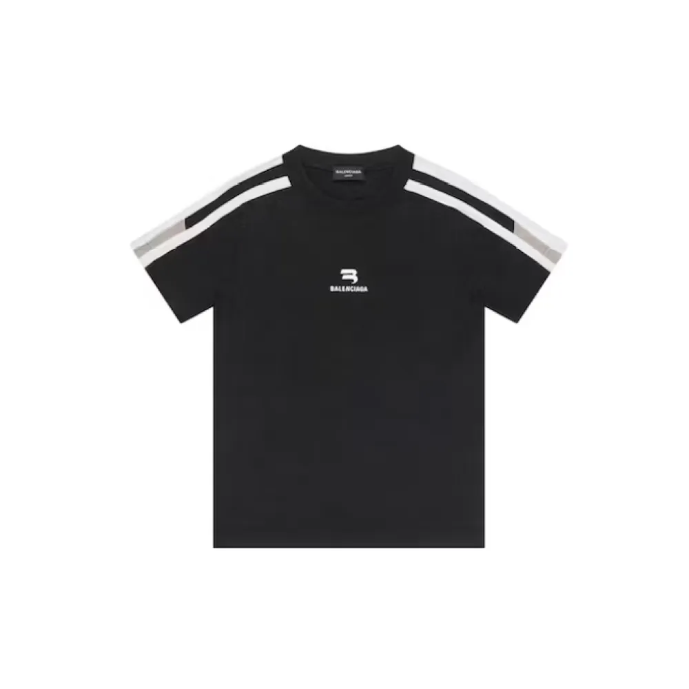 Balenciaga Sporty B Shrunk Tee Black/Grey/White