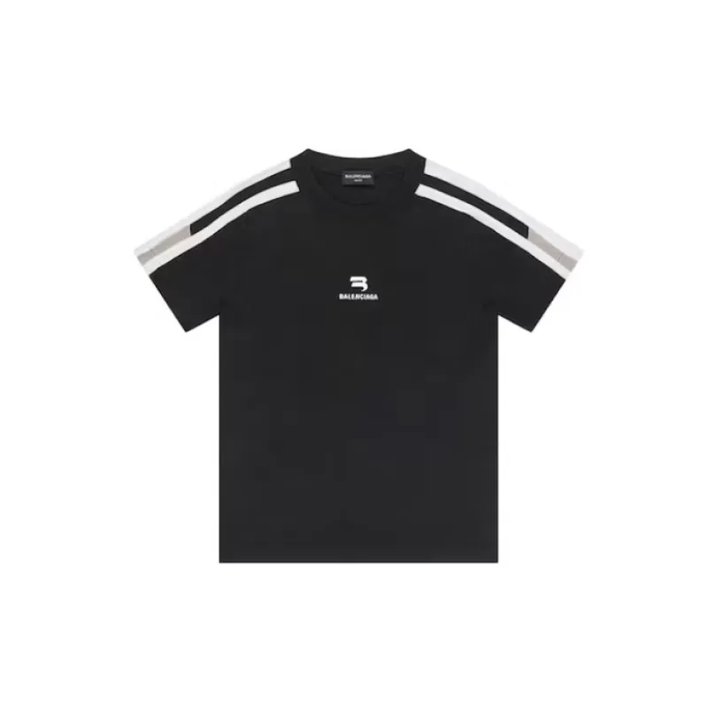 Balenciaga Sporty B Shrunk Tee Black/Grey/White