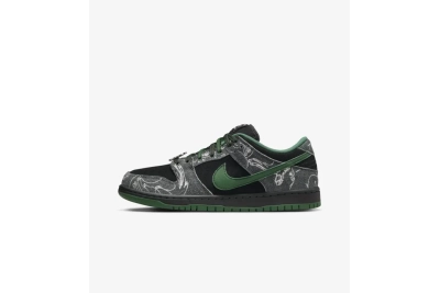 PKGoden  SB Dunk Low Pro x There Anthracite and Gorge Green, HF7743-001 01