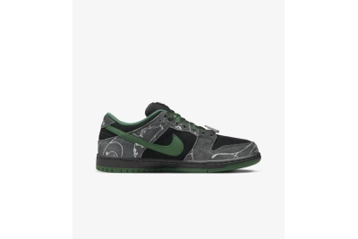 PKGoden  SB Dunk Low Pro x There Anthracite and Gorge Green, HF7743-001 02