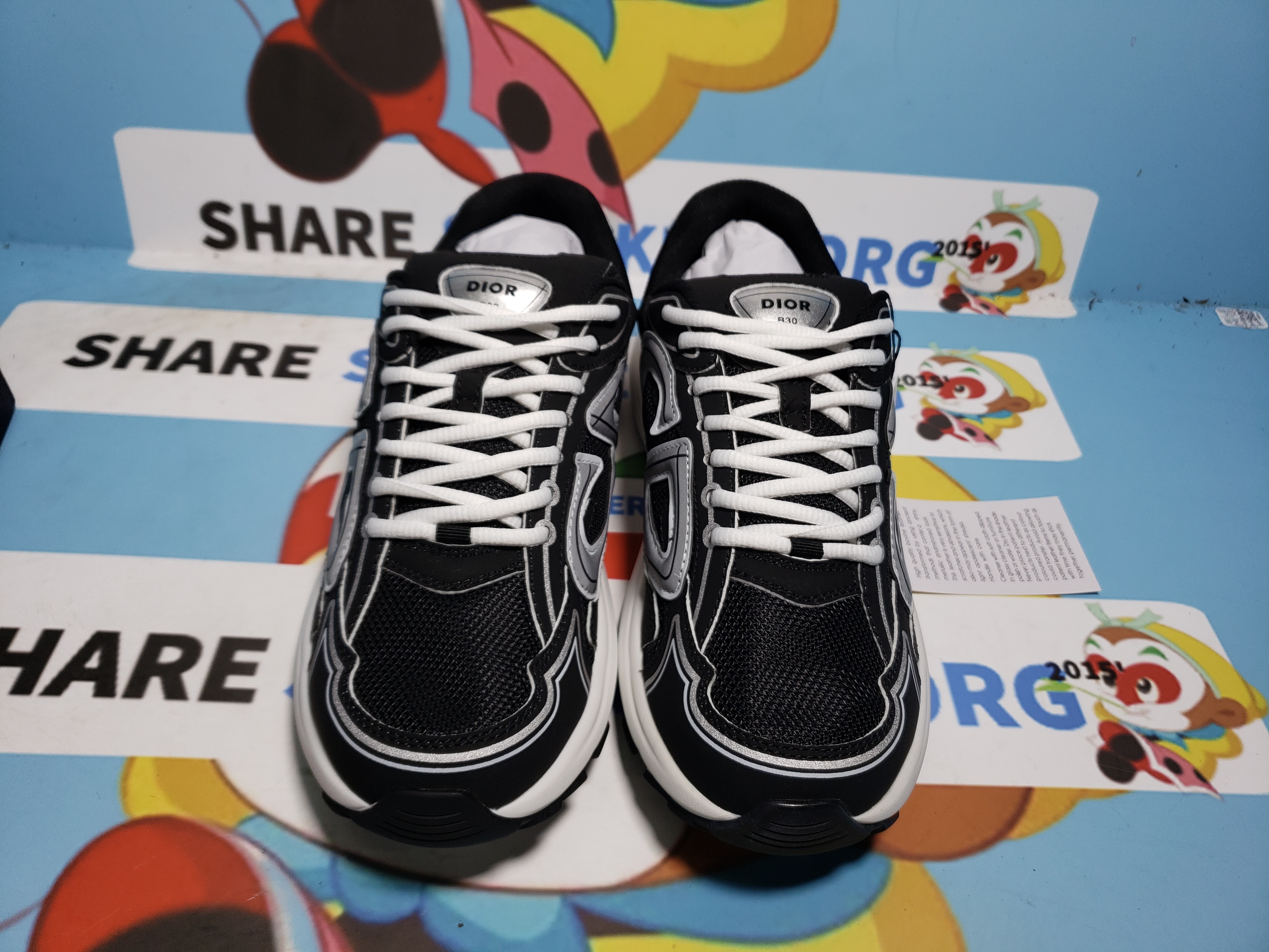 Dior B30 Light Grey Sneakers Black Coffee Color 3SN279ZND-H969