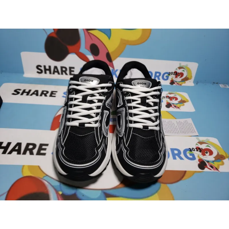 Dior B30 Light Grey Sneakers Black Coffee Color 3SN279ZND-H969