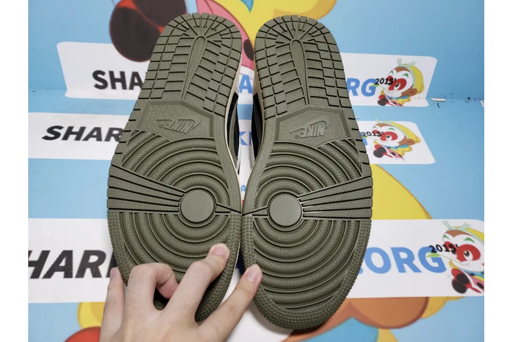 PKGoden  Travis Scott x Air Jordan 1 Low OG Olive, DZ4137-106