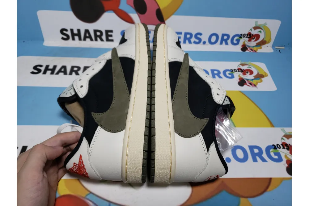 PKGoden  Travis Scott x Air Jordan 1 Low OG Olive, DZ4137-106