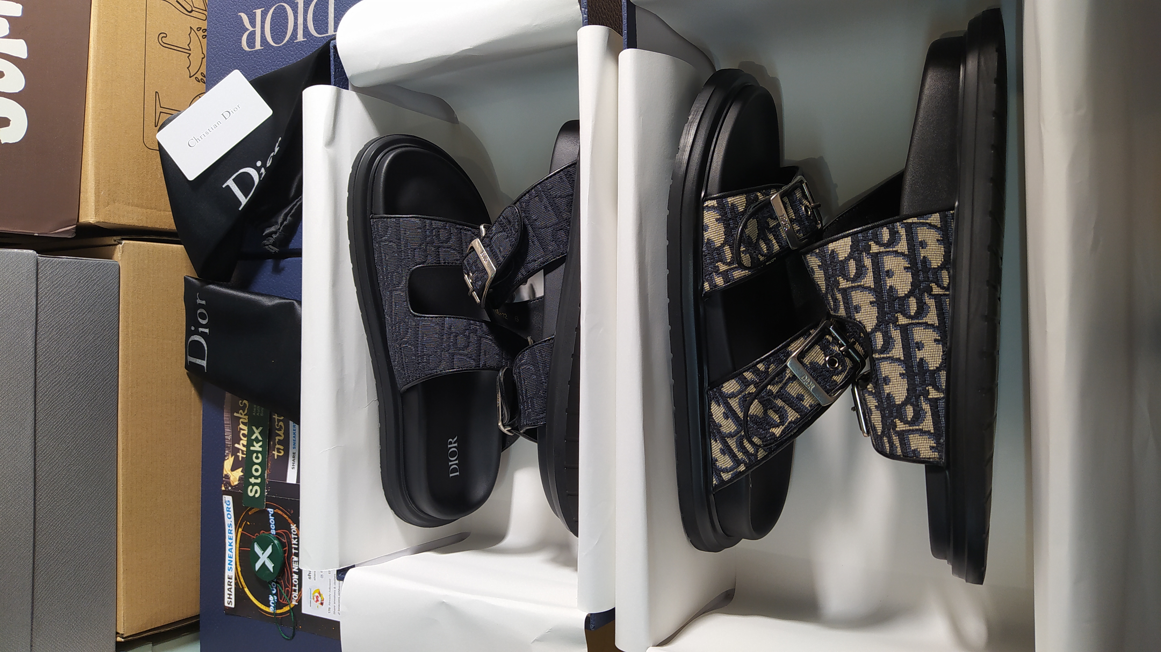 POP  Dior Aqua Sandal Black