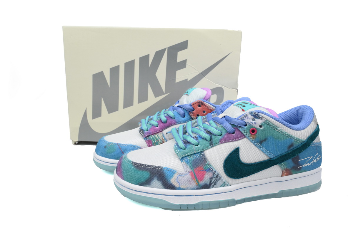 PKGoden  Dunk SB Low Futura Laboratories Bleached Aqua, HF6061-400