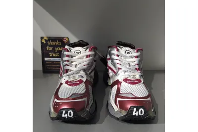 PKGoden  Balenciaga Runner Sneaker 'White Burgundy' 02