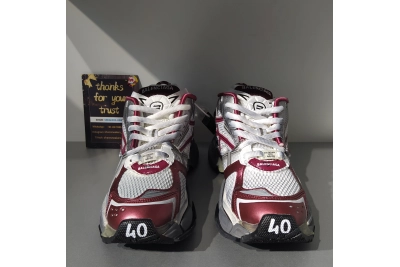 PKGoden  Balenciaga Runner Sneaker 'White Burgundy' 02