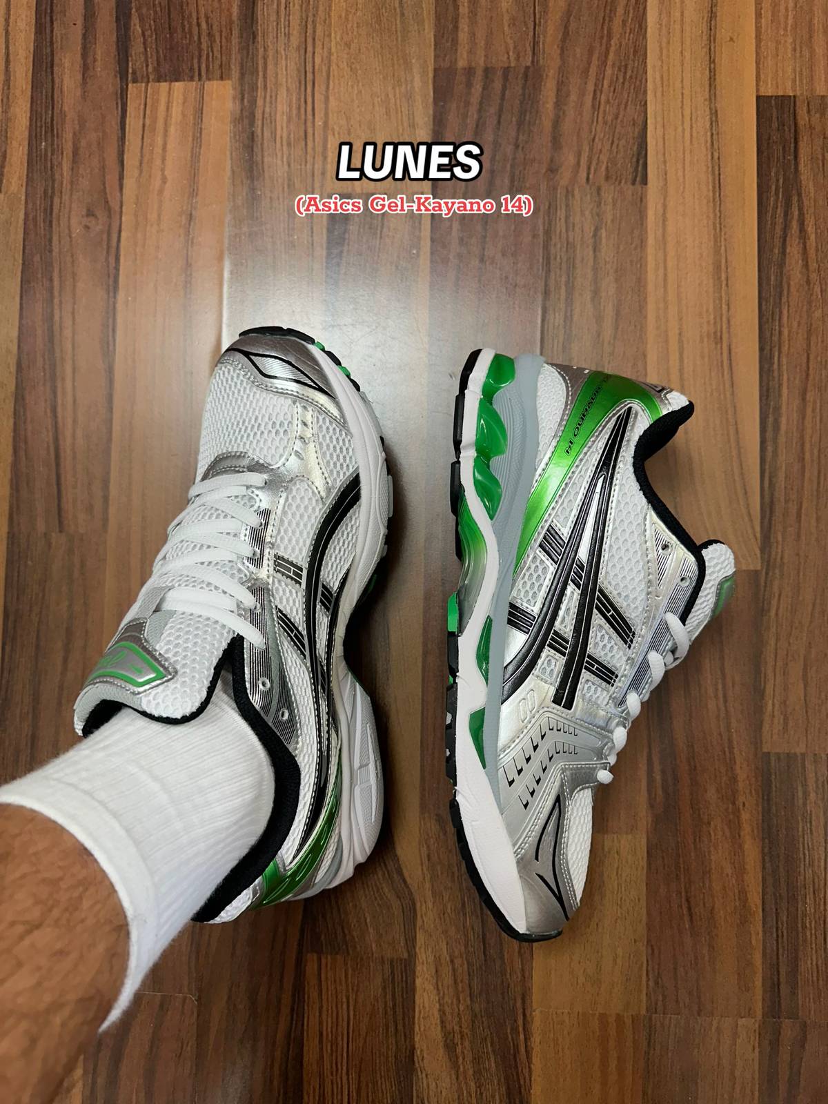 POP  ASICS Gel-Kayano 14 White Malachite Green 1201A019-110