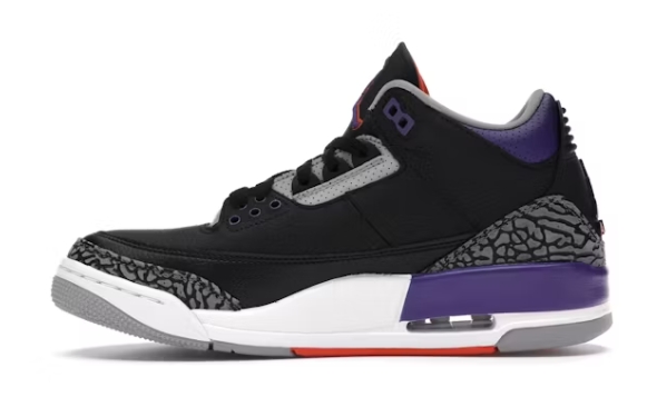 POP  Jordan 3 Retro Black Court Purple, CT8532-050