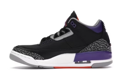 POP  Jordan 3 Retro Black Court Purple, CT8532-050 01