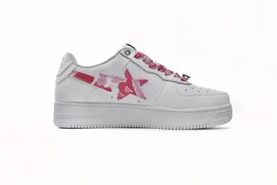 POP  A Bathing Ape Bape Sta Low White Red Camouflage, 1H20-191-045 02