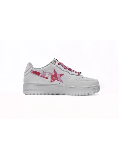 POP  A Bathing Ape Bape Sta Low White Red Camouflage, 1H20-191-045 02