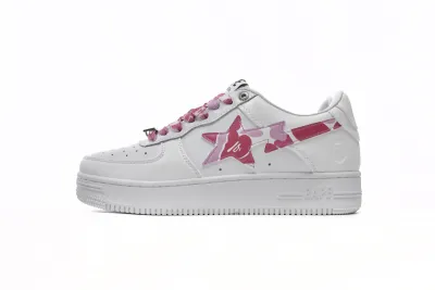 POP  A Bathing Ape Bape Sta Low White Red Camouflage, 1H20-191-045 01