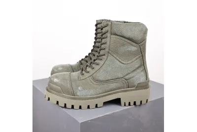 PKGoden Balenciaga Boots Green 01