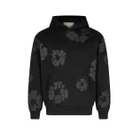 Free Shipping: Denim Tears Mono Cotton Wreath Sweatshirt "Black"