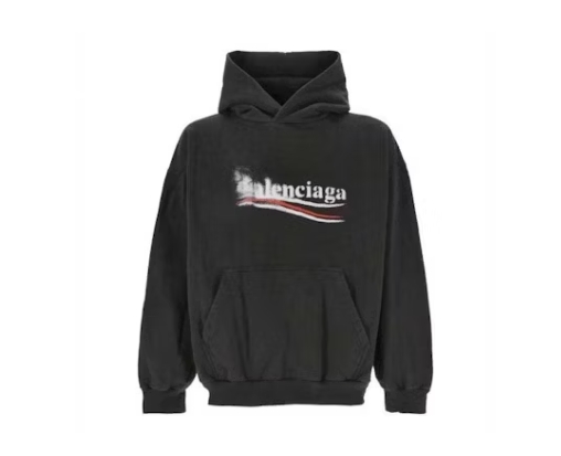 Balenciaga Logo Hoodie Black, 767877TQVI71569