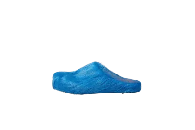 PKGoden Blue long-hair calfskin Fussbett sabot Marni Slides 01