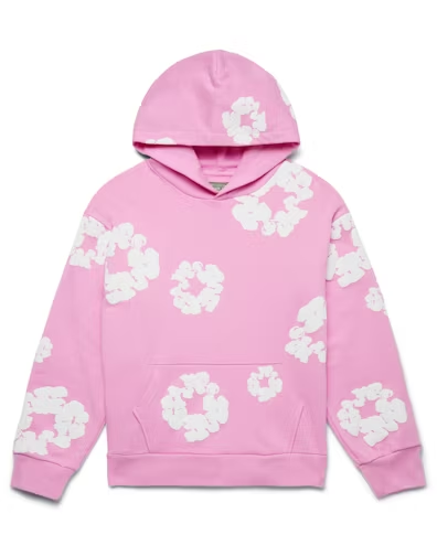 Denim Tears The Cotton Wreath Pullover Pink Hoodie