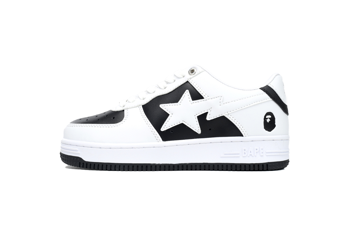 Bape Sta Low Black And White Reps