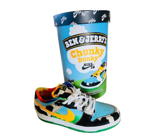 (Only for box, don't have shoes) PKGoden Dunk SB Low Ben & Jerry's Chunky Dunky,  CU3244-100