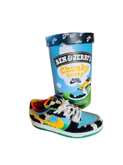 (Only for box, don't have shoes) PKGoden Dunk SB Low Ben & Jerry's Chunky Dunky,  CU3244-100 01