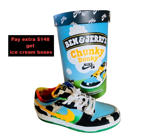 PKGoden Dunk SB Low Ben & Jerry's Chunky Dunky, CU3244-100 