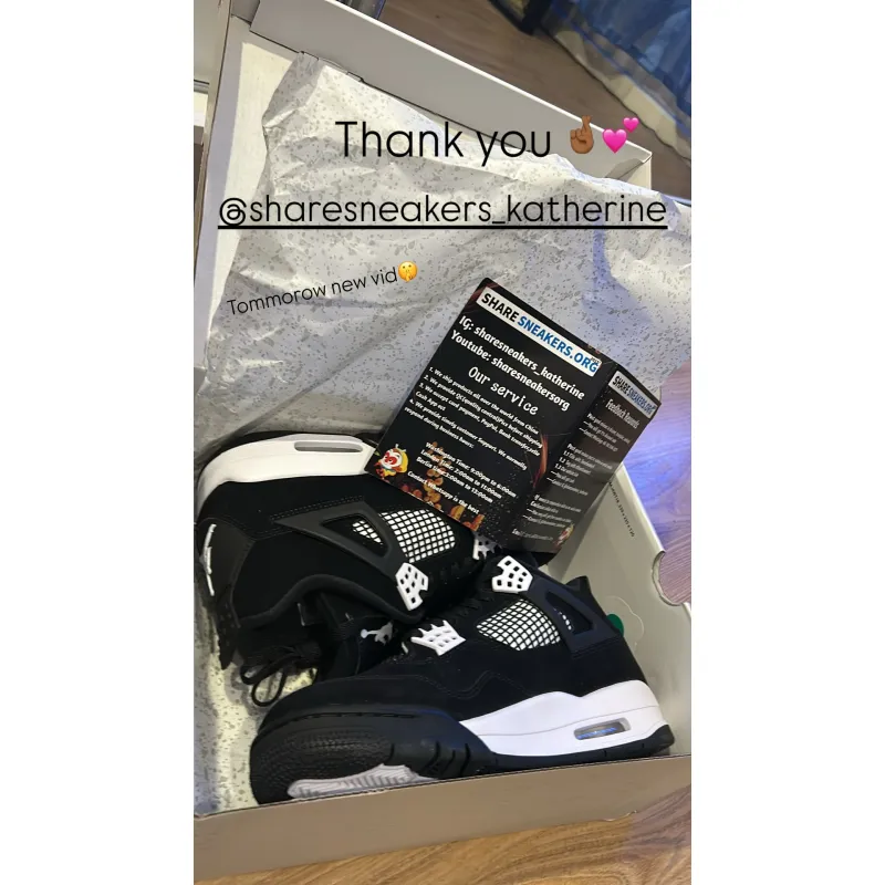 PKGoden Jordan 4 White Thunder, FQ8138-001