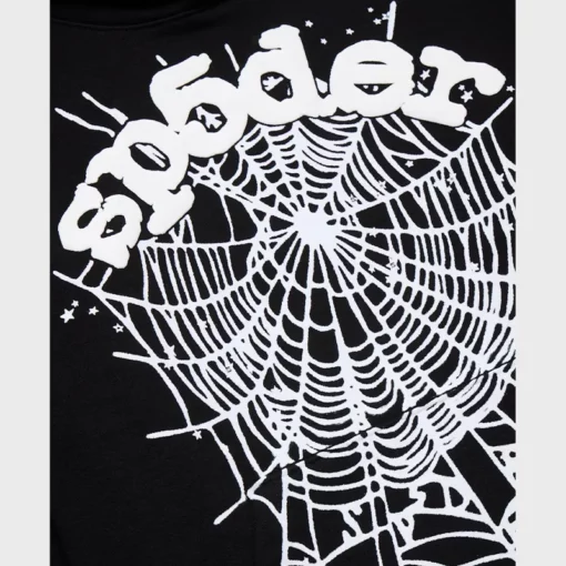 SP5DER Hoodie Black White