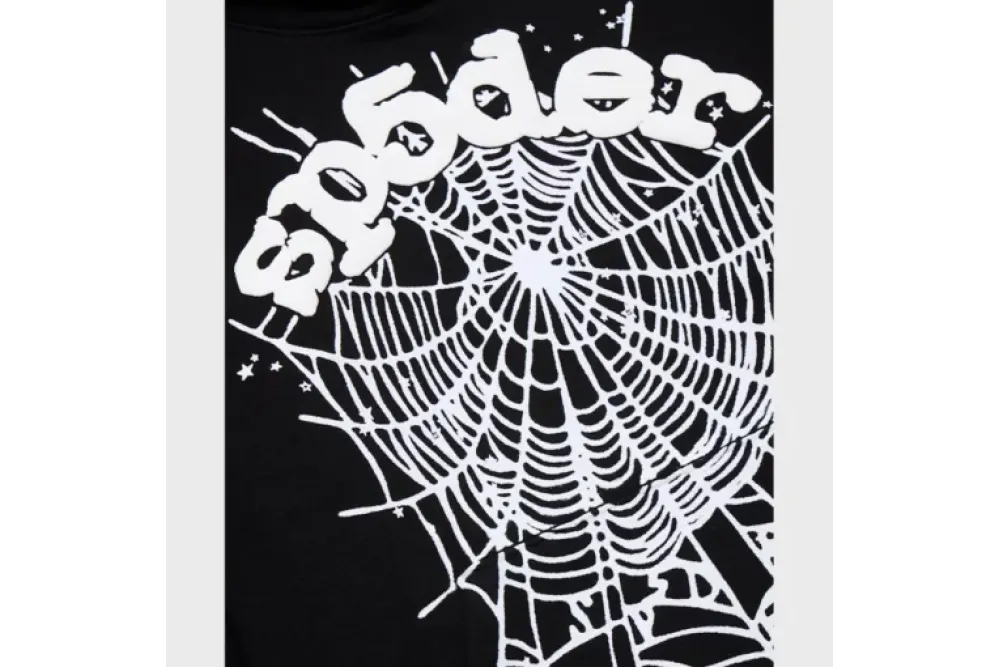 SP5DER Hoodie Black White