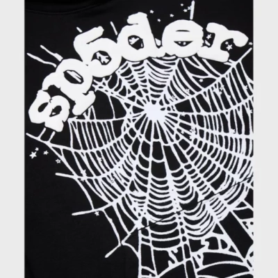 SP5DER Hoodie Black White 02