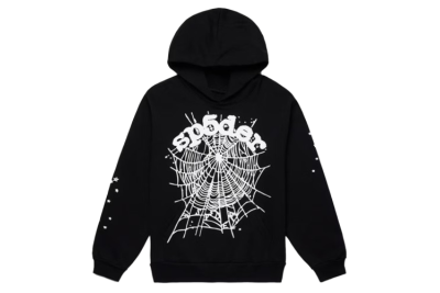 SP5DER Hoodie Black White 01