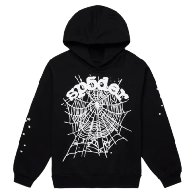 SP5DER Hoodie Black White 01