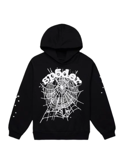 SP5DER Hoodie Black White 01