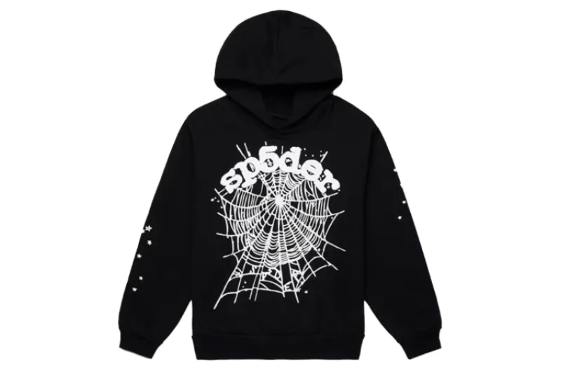 SP5DER Hoodie Black White