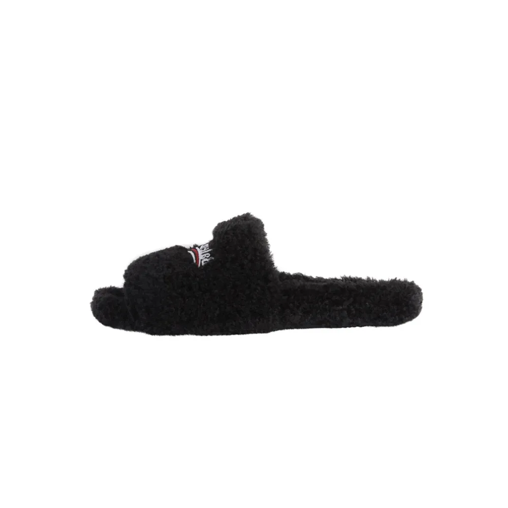 Balenciaga Furry Slide Black Reps