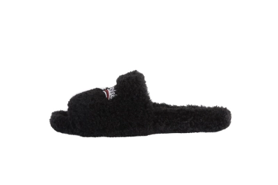 POP Balenciaga Furry Slide Black, 654747W2DO11096 01