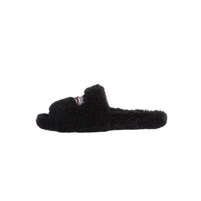 POP Balenciaga Furry Slide Black, 654747W2DO11096 01