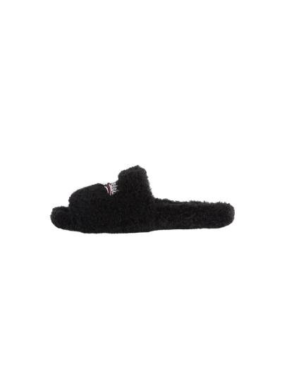 POP Balenciaga Furry Slide Black, 654747W2DO11096 01