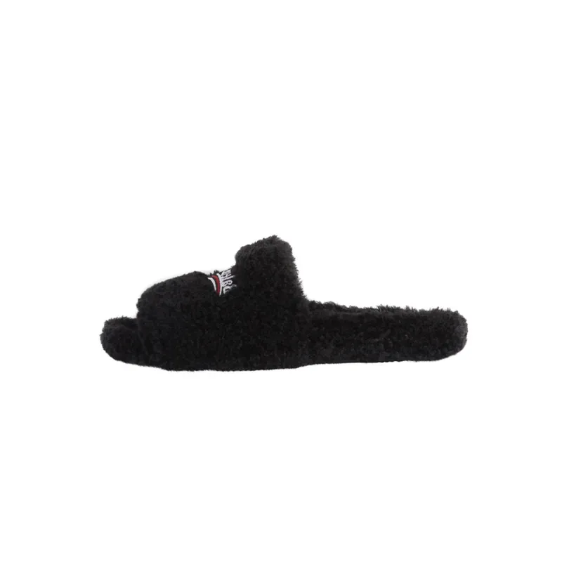Balenciaga Furry Slide Black Reps