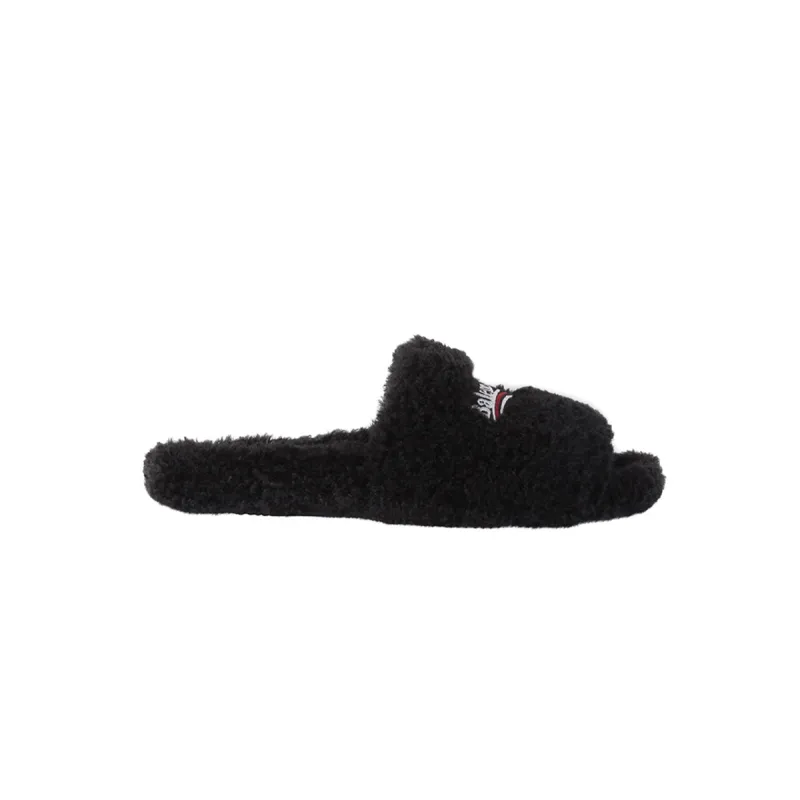 Balenciaga Furry Slide Black Reps
