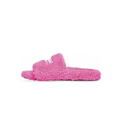 POP Balenciaga Furry Slide Pink, 654261WBDZ05096 01