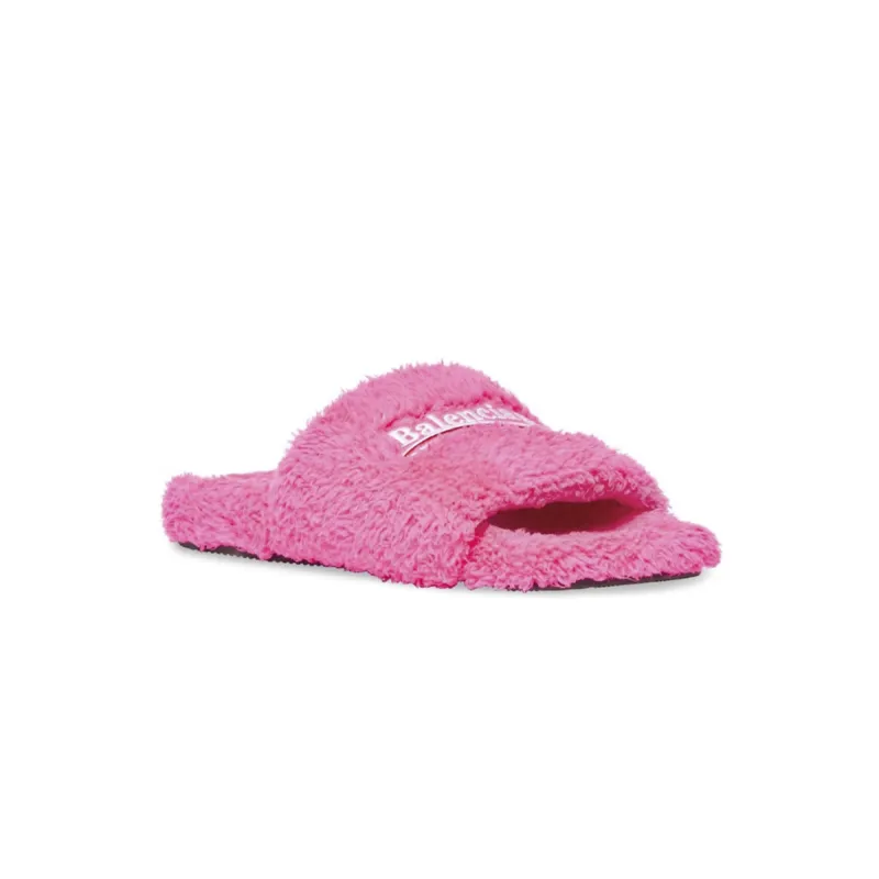 Balenciaga Furry Slide Pink Reps