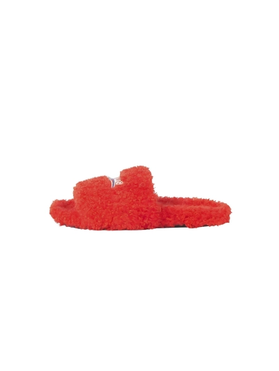 POP Balenciaga Furry Slide Red White, 654261W2DO16596 01