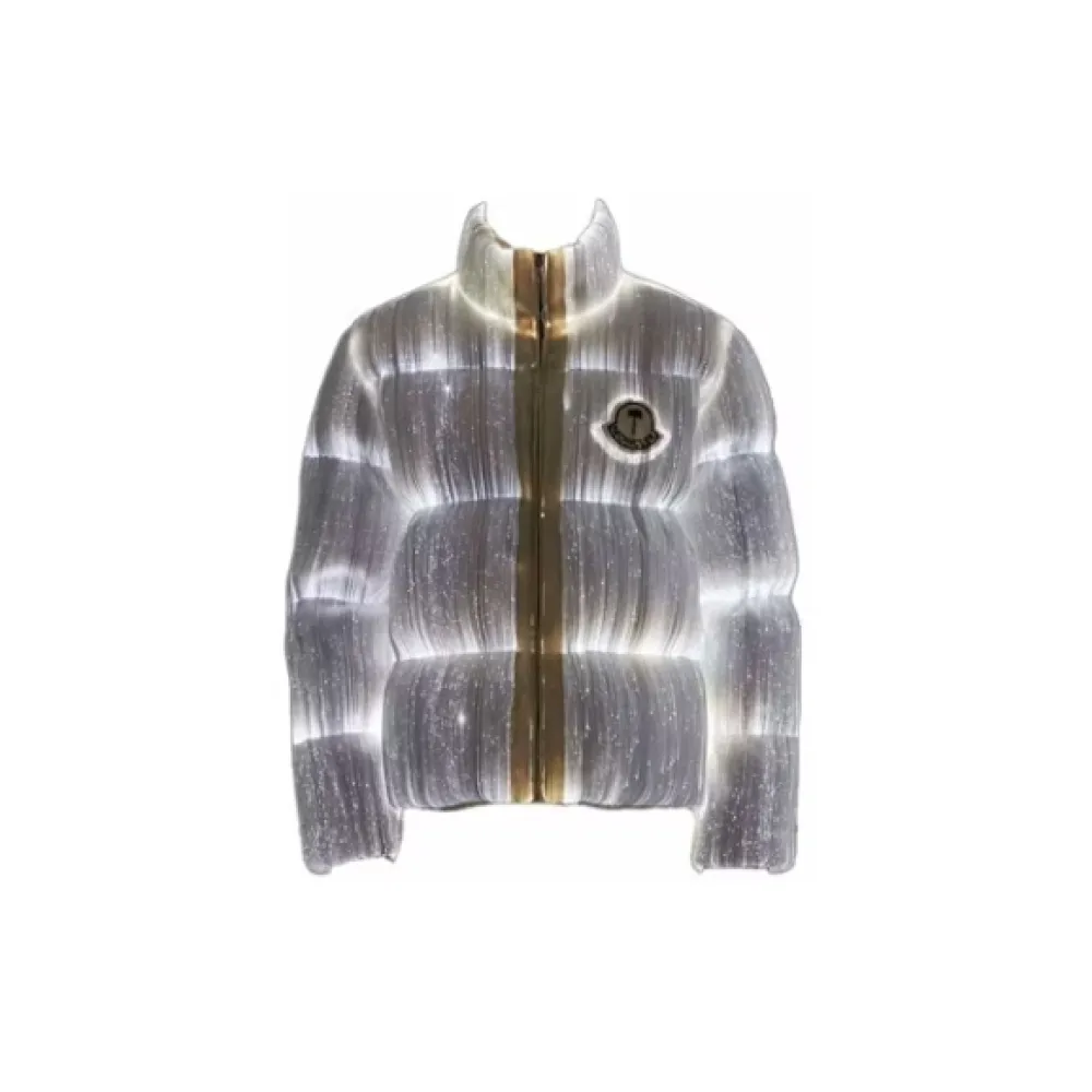Moncler Maya 70 by Palm Angels Jacket Bright White