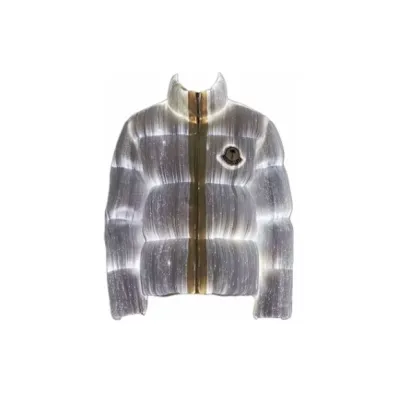 Moncler Maya 70 by Palm Angels Jacket Bright White 01